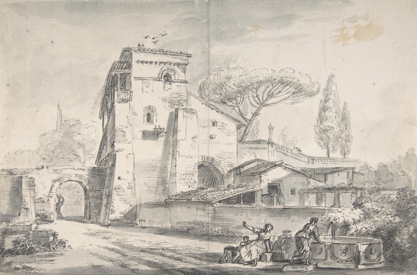 Italian Country House Beside a Road