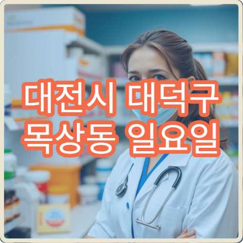 대전시 대덕구 목상동 일요일 당직약국 문여는 약국 안내