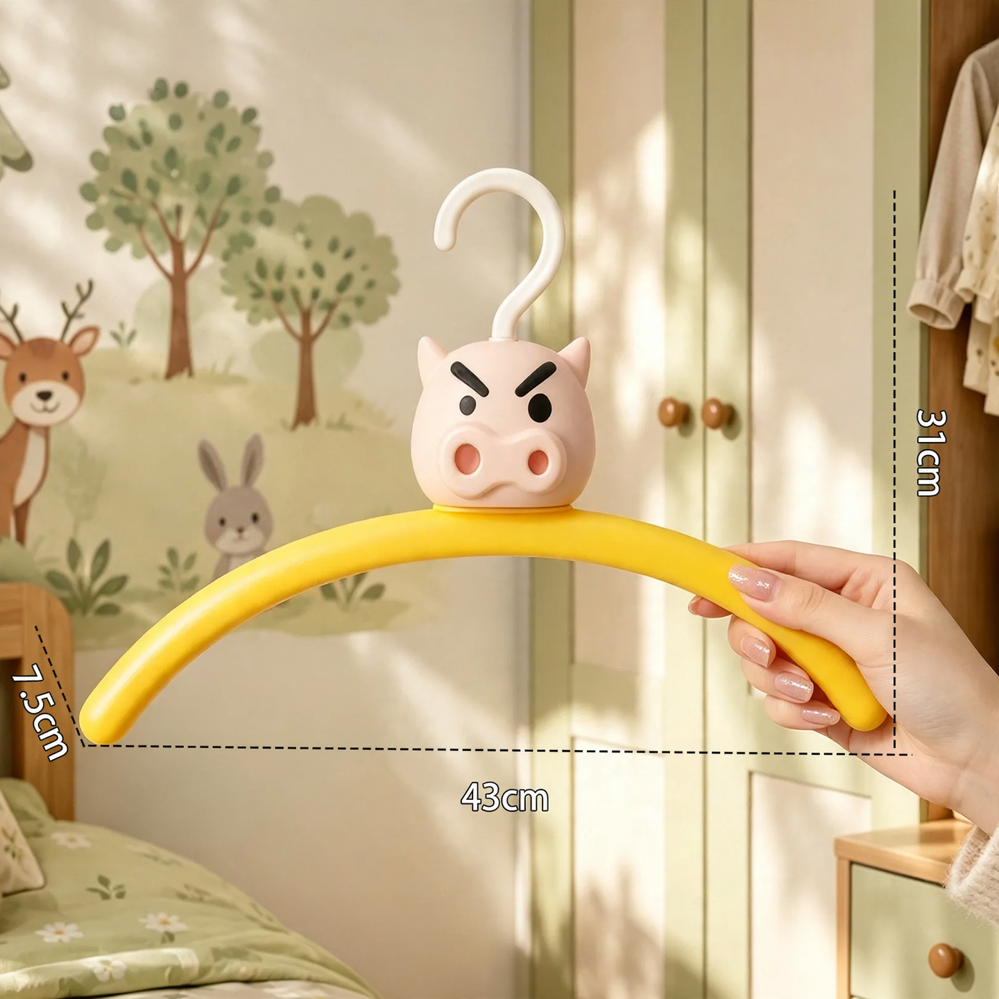 Pig hanger, curved, non-slip