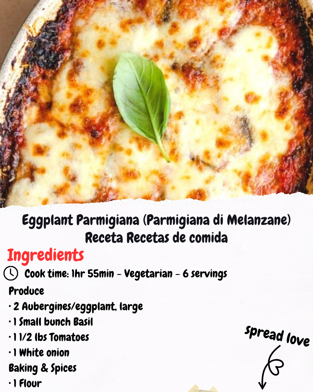 Eggplant Parmigiana (Parmigiana di Melanzane) Receta Recetas de comida