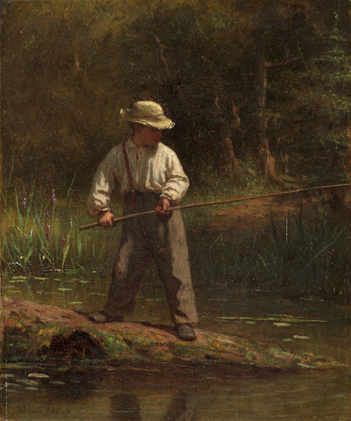 Boy Fishing 1860s