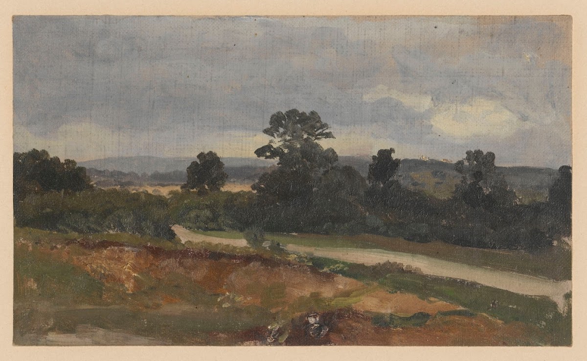 Landscape with a road and hills 1850 1881