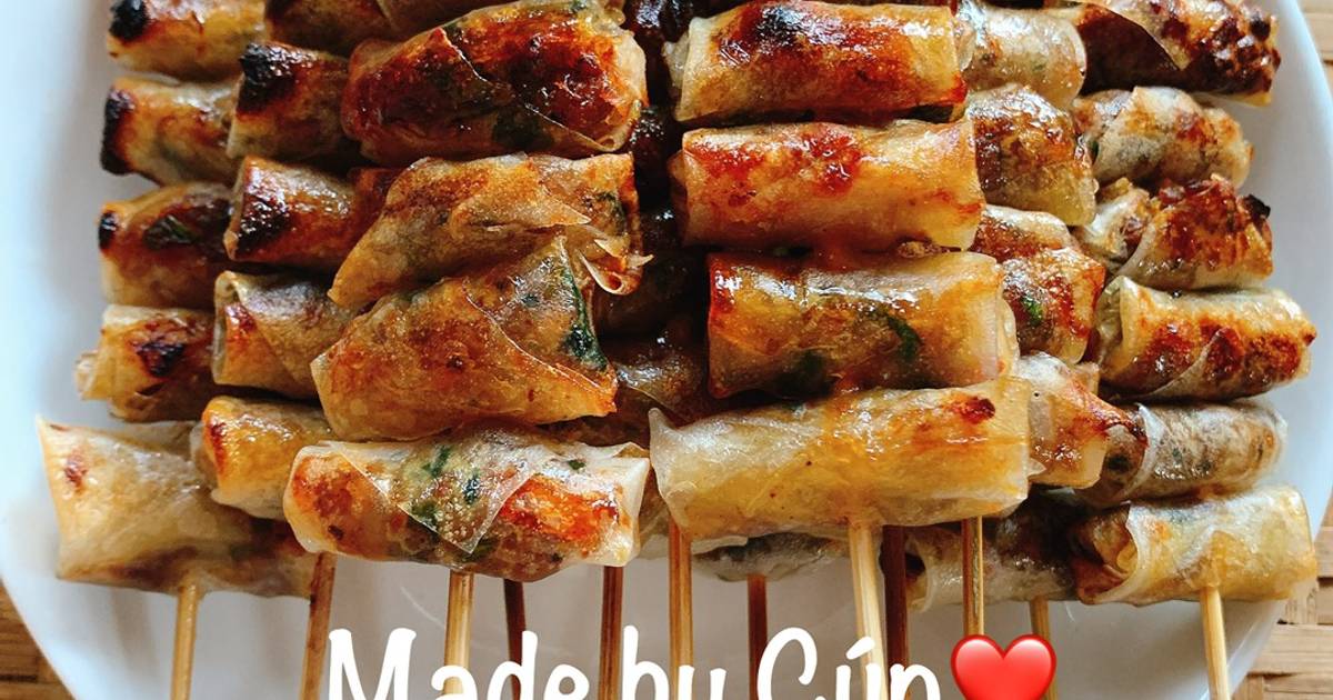 Chả gắp nướng than