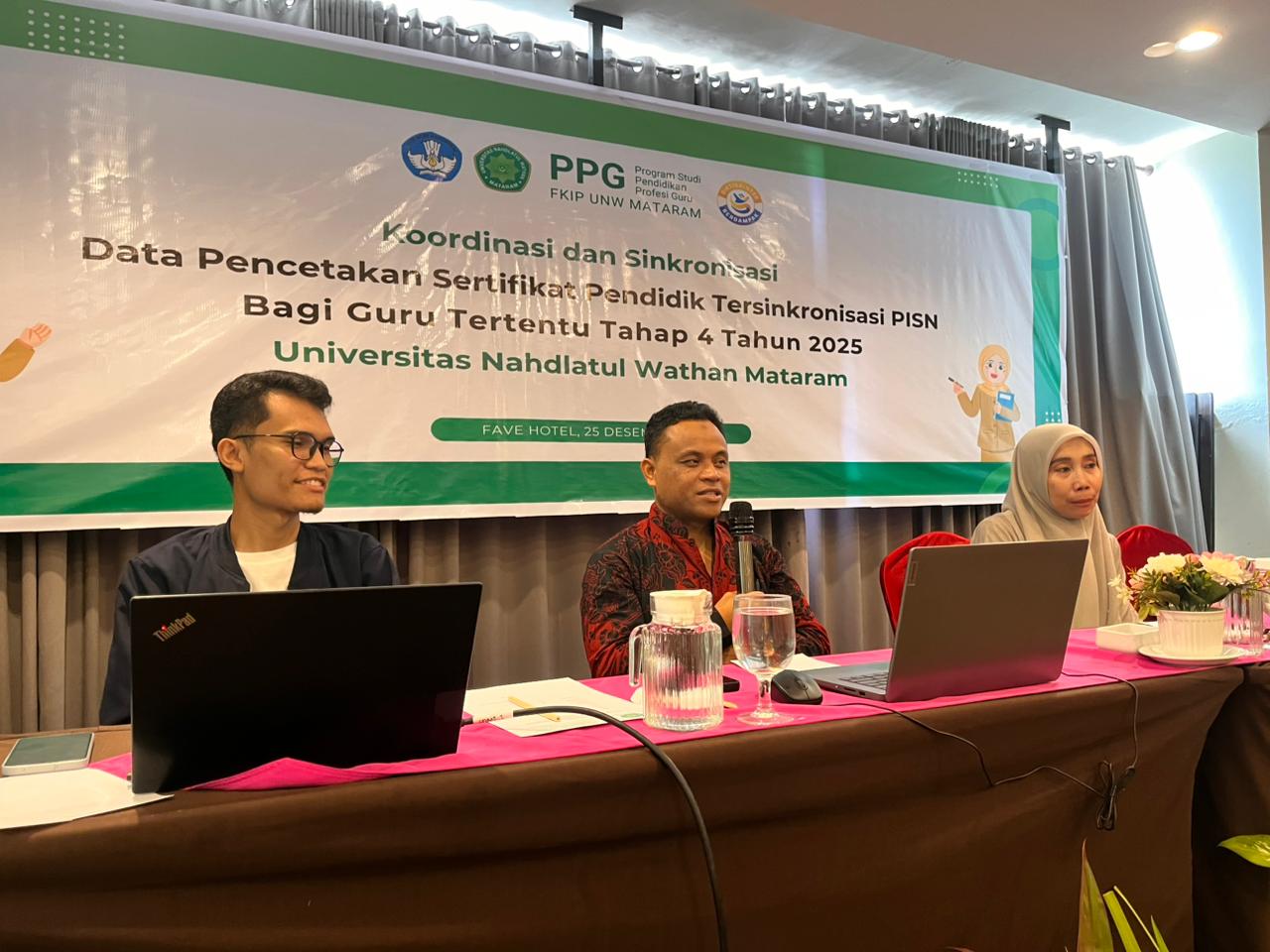PPG FKIP UNW Mataram Gelar Rapat Evaluasi dan Sinkronisasi Data Pencetakan Sertifikat Pendidik Guru Tertentu Batch 4