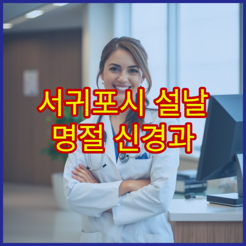 서귀포시 설날 명절 신경과 진료 병원 운영 정보