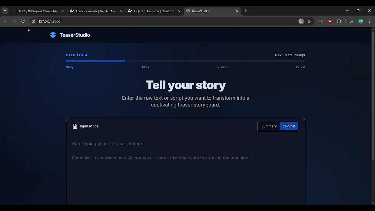 TeaserStudio project preview