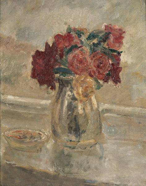 Roses in a vase circa 1939
