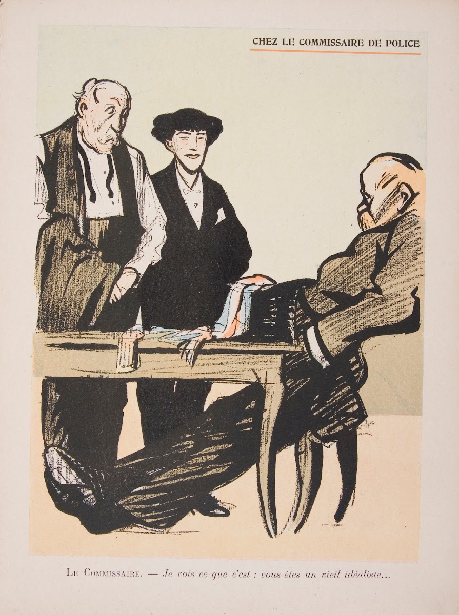 Chez le commissaire de police 1902