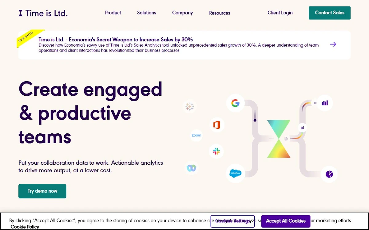 Captura de Time is Ltd. - Productivity Analytics