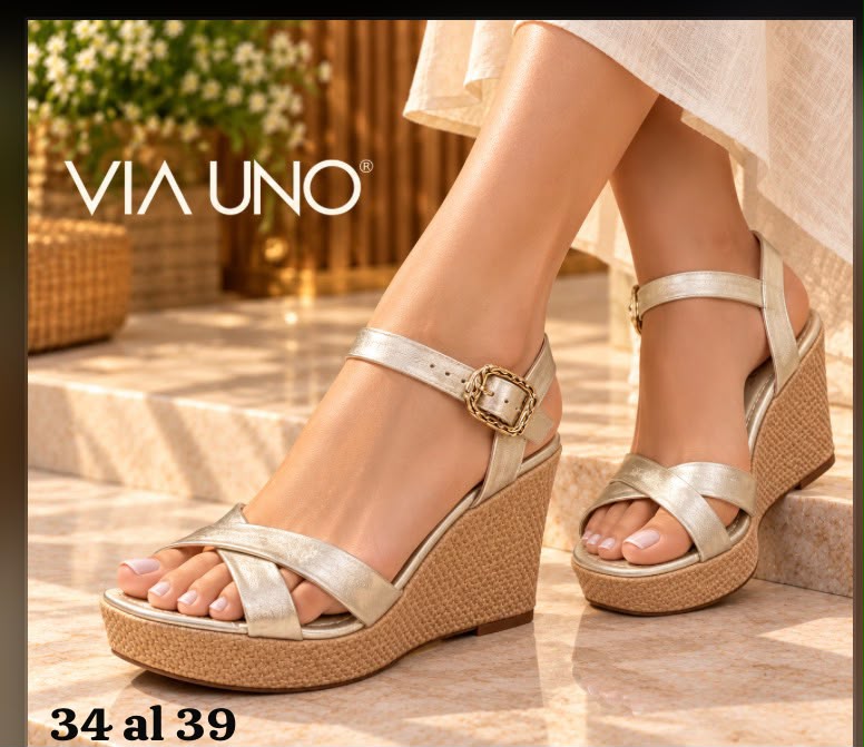 Sandalias plataforma con cuña · foto 2