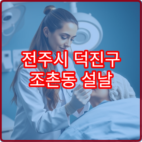 전주시 덕진구 조촌동 설날 정신과 병원 진료 시간표