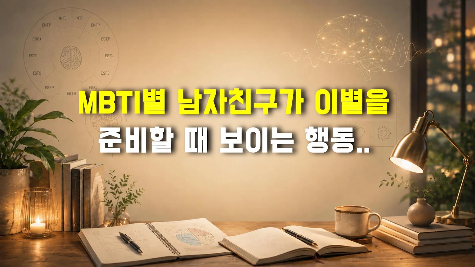 MBTI별 남자친구가 이별을 준비할 때 보이는 행동 신호, 마음 식음 체크