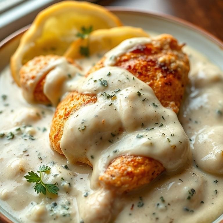 Turkish Chicken with Creamy White Sauce (Easy Dinner): Quick & Comforting Family Dinner