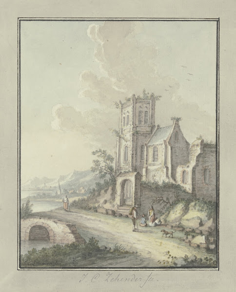 Church ruins by the water