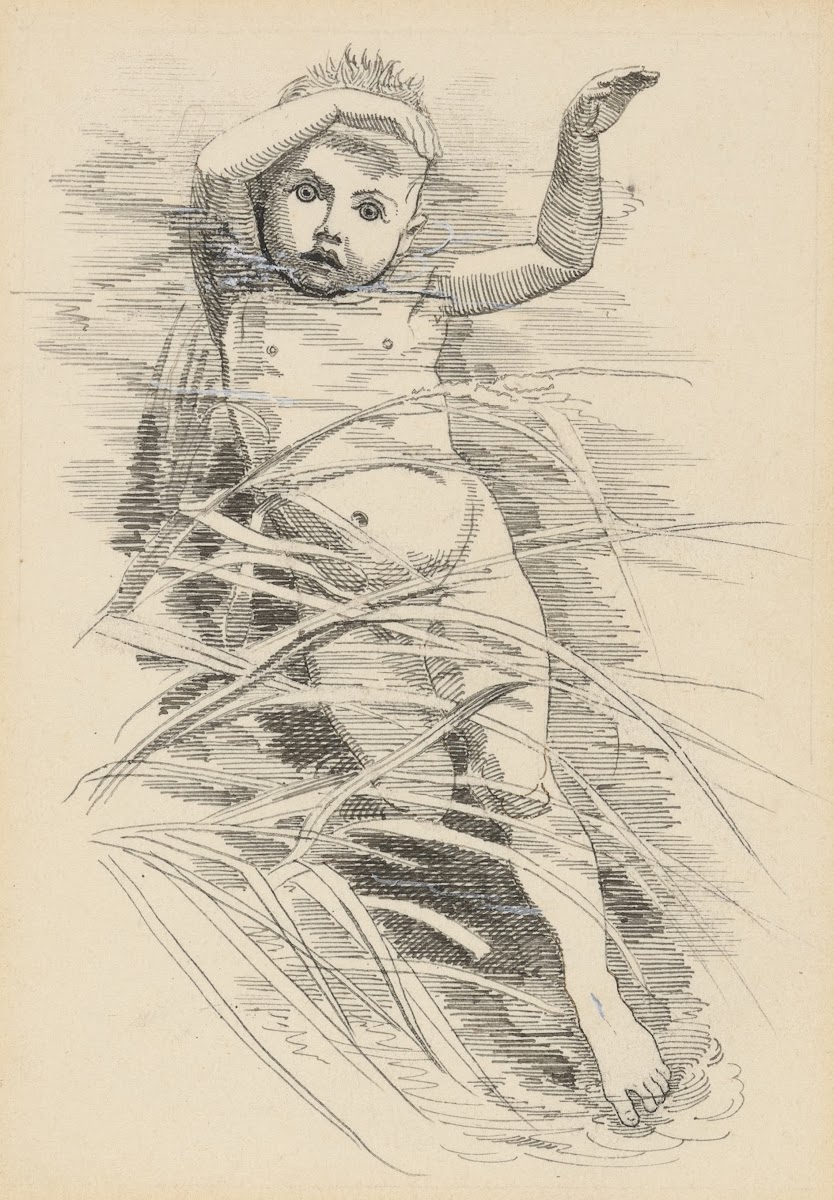 Water baby among reeds 1885
