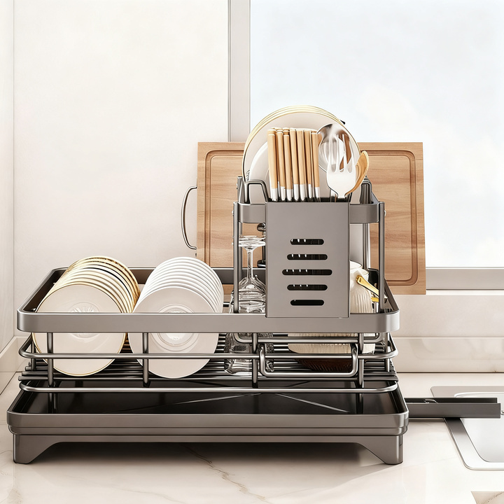 Stainless steel dish drying rack