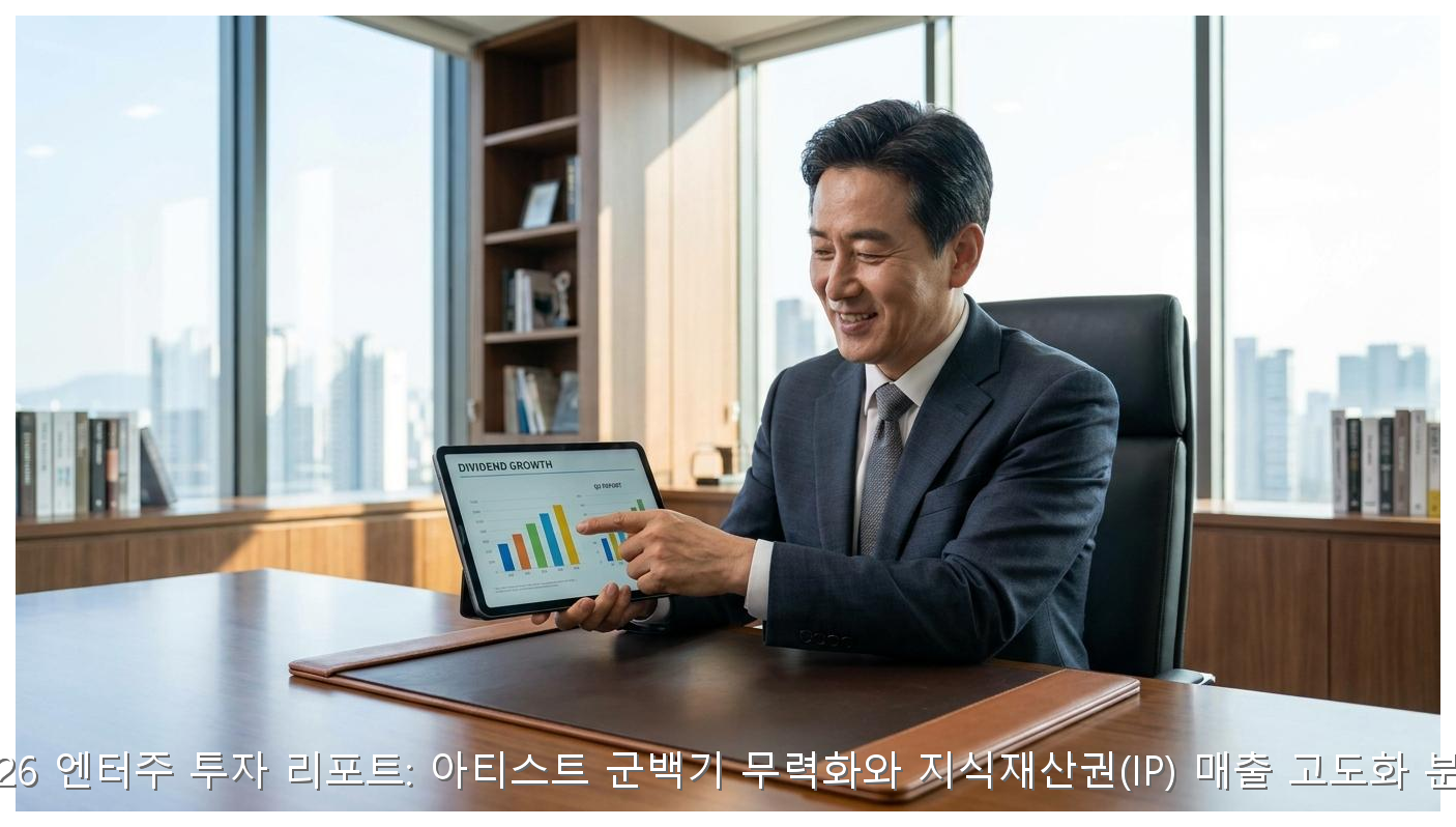 2026 엔터주 투자 리포트: 아티스트 군백기 무력화와 지식재산권(IP) 매출 고도화 분석 핵심 안내 및 분석 인포그래픽 (8)
