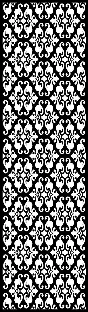 Ornate Damask Pattern Free SVG for Fiber Laser Cutting and Engraving