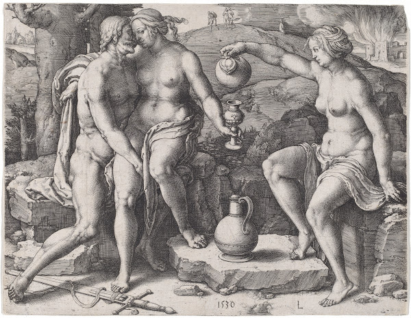 Lot and His Daughters 1530