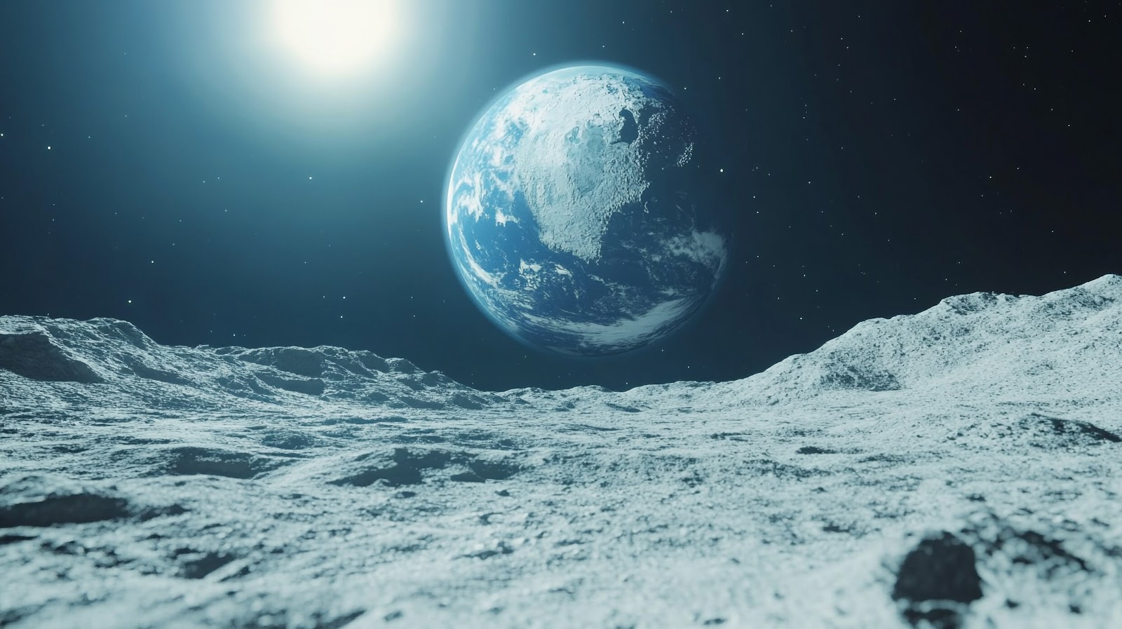 Earth From Moon Wallpaper