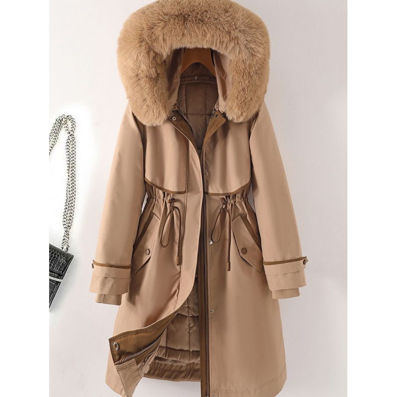 Damen-Parka, mittellang, mit abnehmbarem Innenfutter