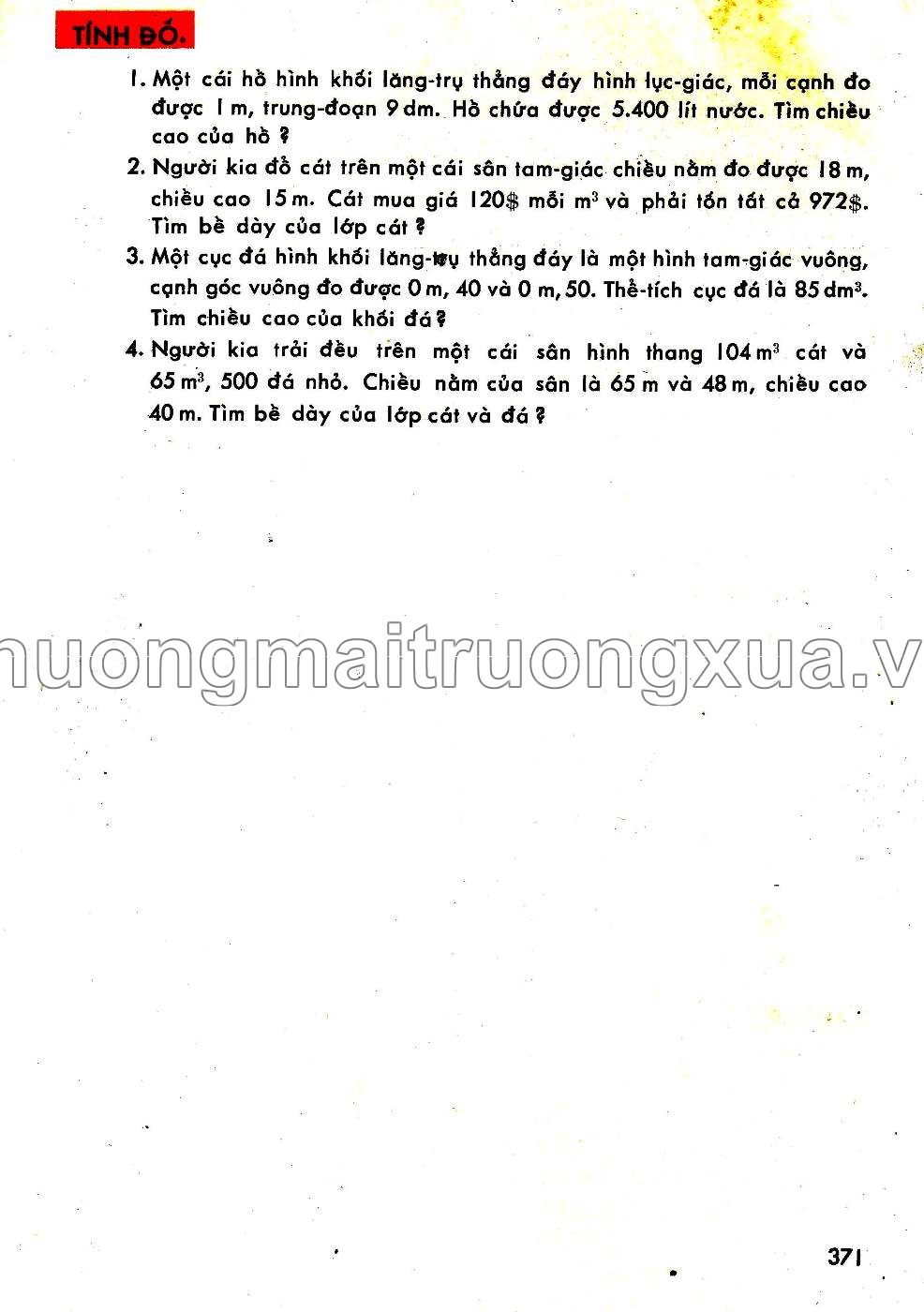 Toán pháp lớp 5 (1970) - Trang 366