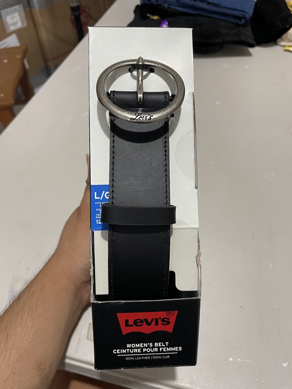 Levis W Belt Black L #2232