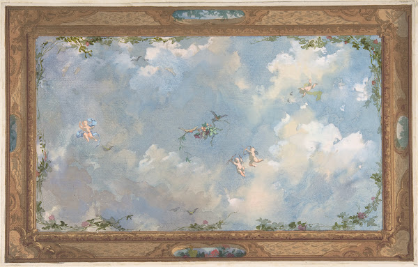 Design for Salon Ceiling Hôtel Candamo ca 1873