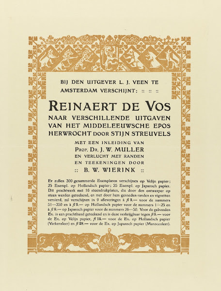 Advertentie voor Reinaert de Vos