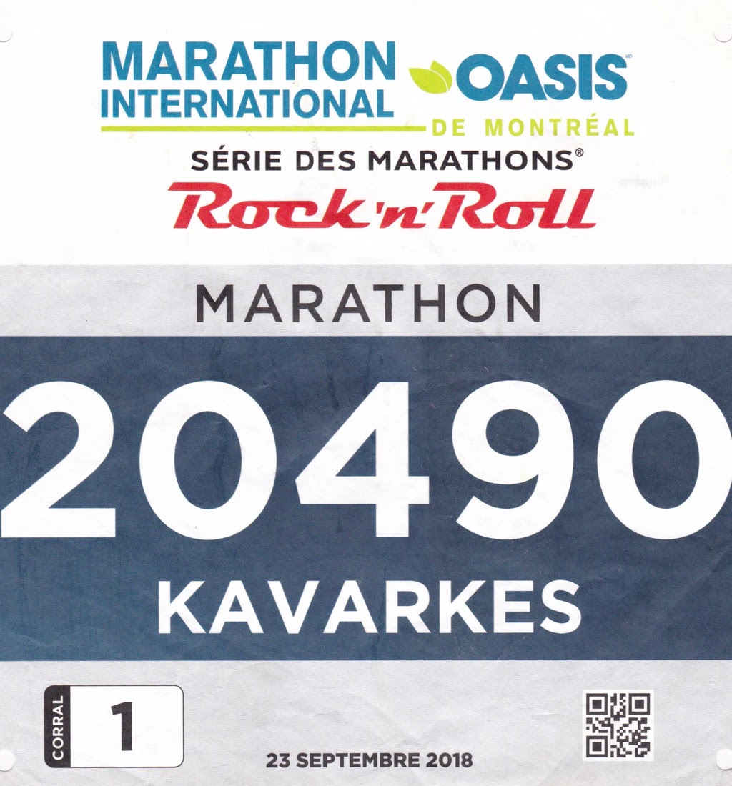 Dorsal de Montreal Marathon