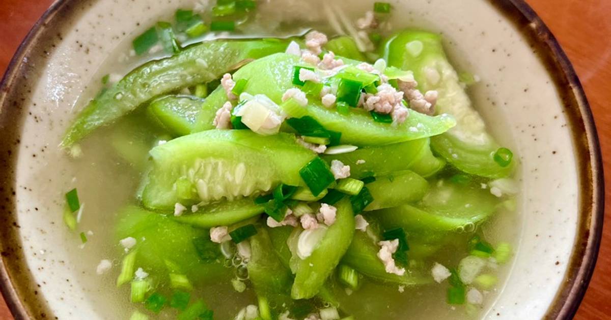 Canh Mướp Nấu Thịt Bằm