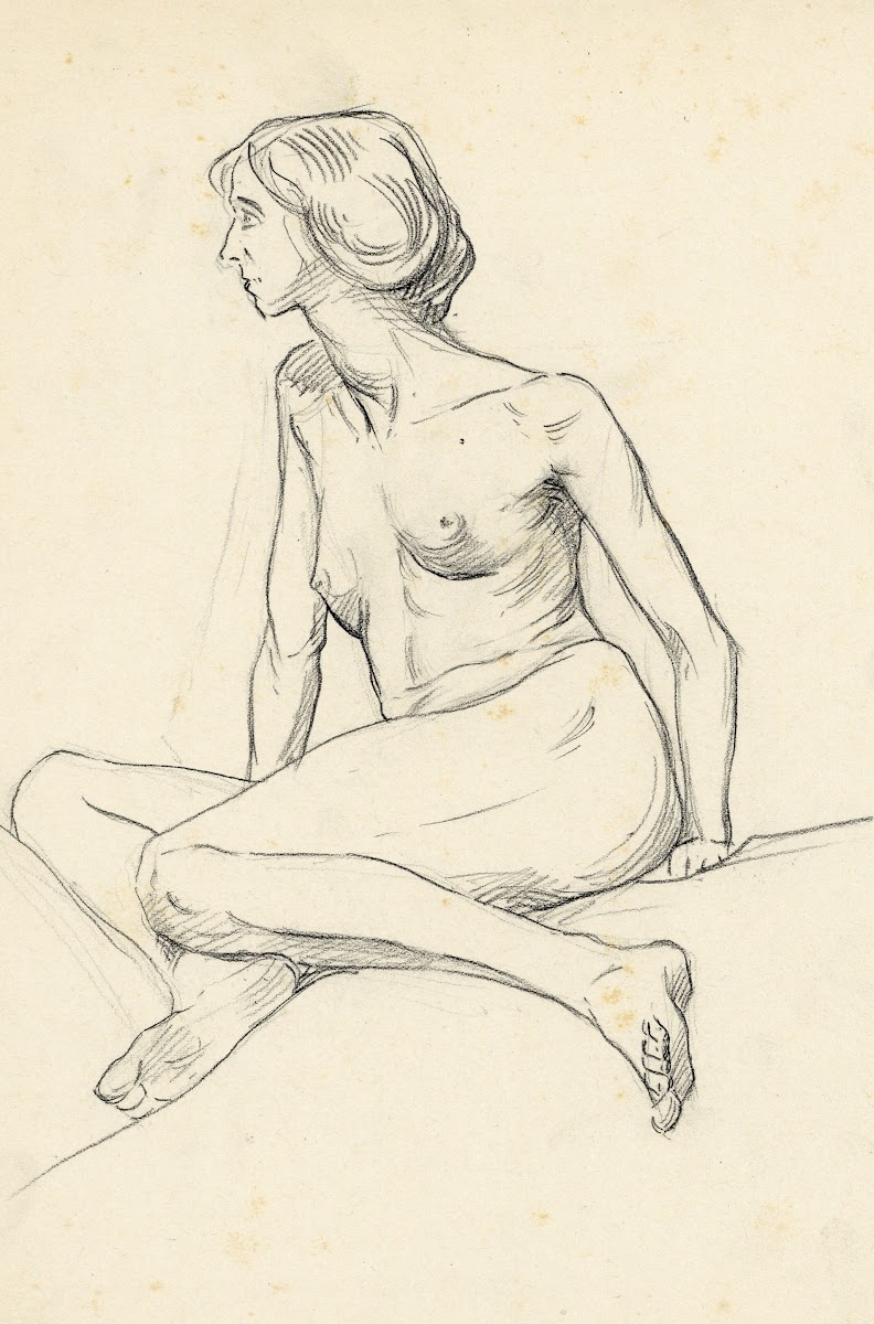 Zittende figuur
