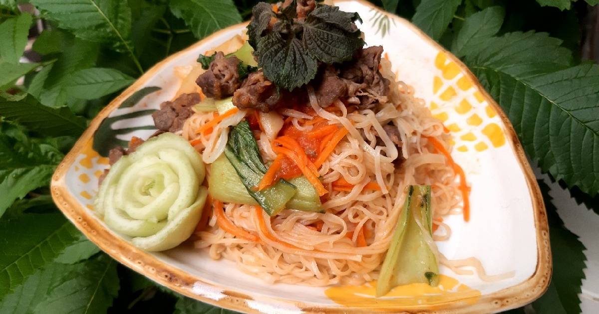 Mì Chũ xào bắp bò