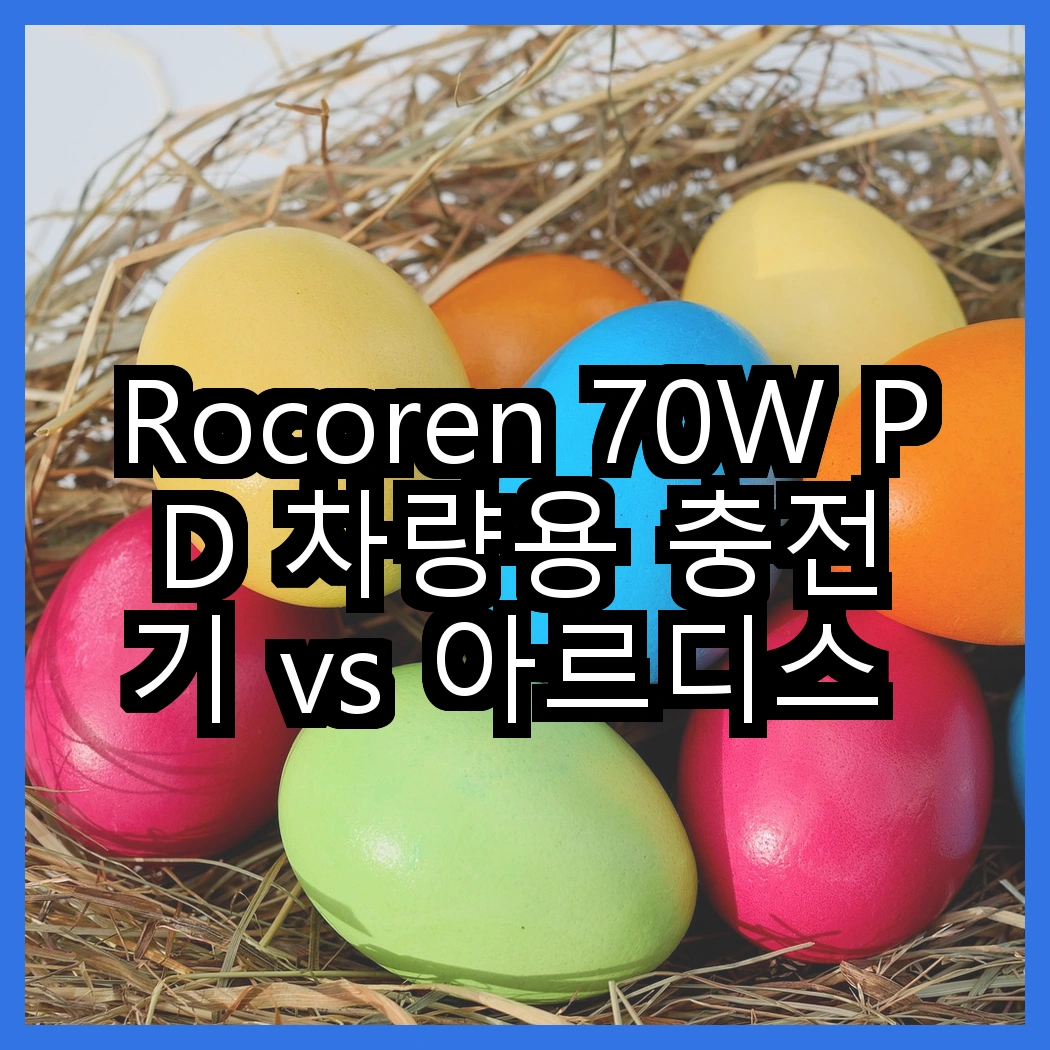 Rocoren 70W PD 차량용 충전기 vs 아르디스 180W 릴타입, 어떤 선택이 더 빠를까? 썸네일