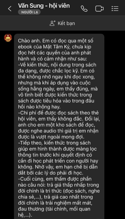 Phản hồi khách hàng 6