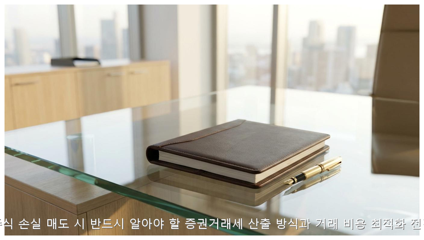 주식 손실 매도 세금 절약 및 비용 관리 전략 핵심 안내 및 분석 인포그래픽 (6)