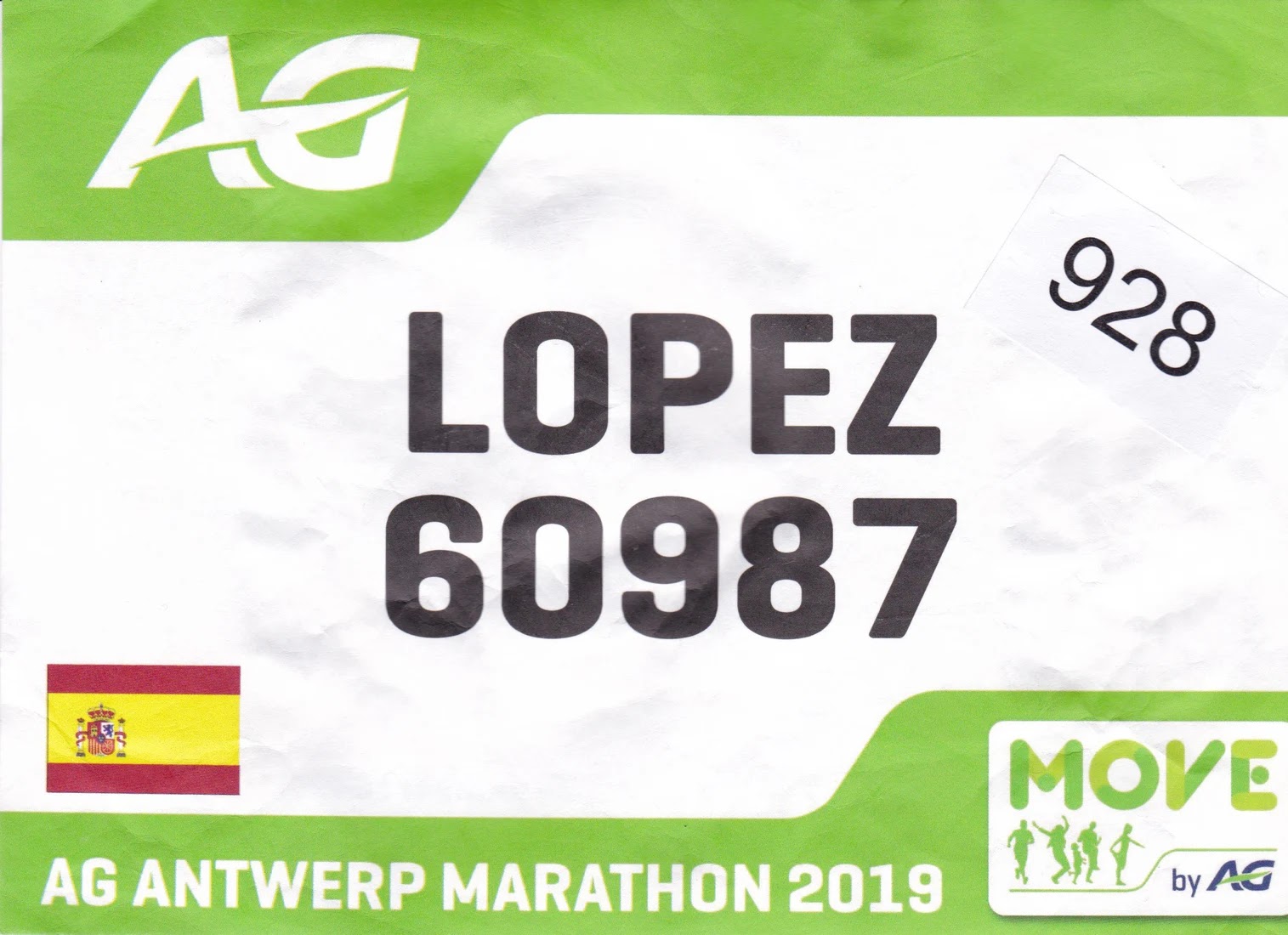 Dorsal de Antwerp Maratahon