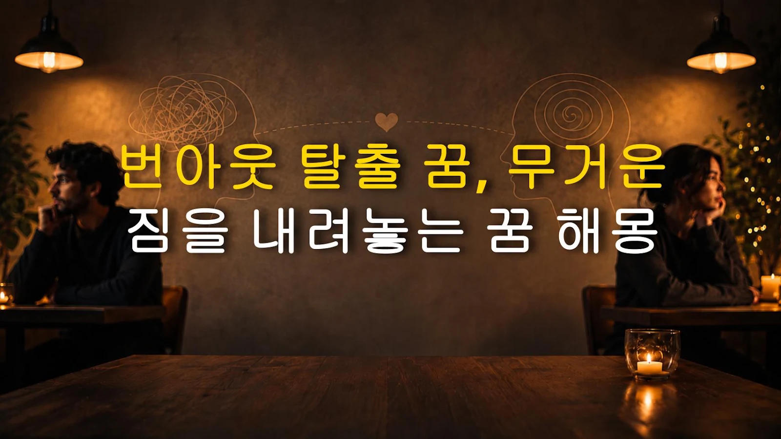 번아웃 탈출 꿈, 무거운 짐을 내려놓는 꿈 해몽