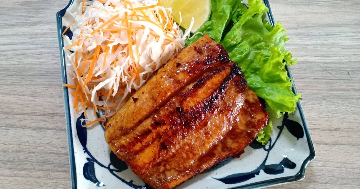 Cá lóc áp chảo Teriyaki