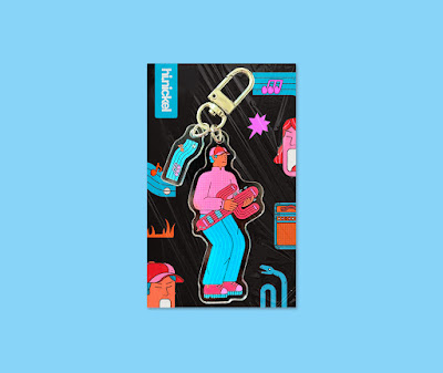 Guitarist Keychain