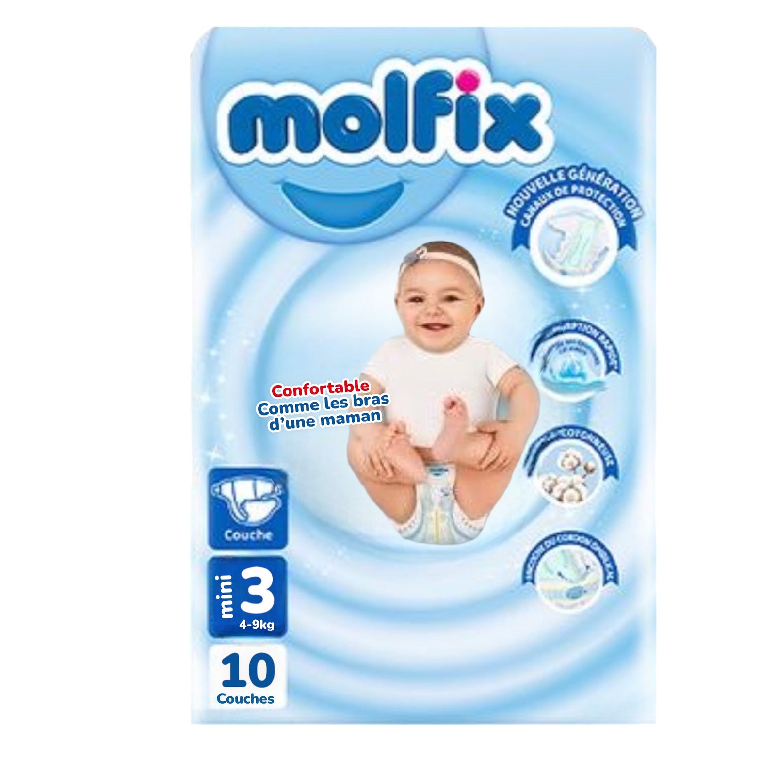 COUCHE MOLFIX N°3  4-9 KG    P/12