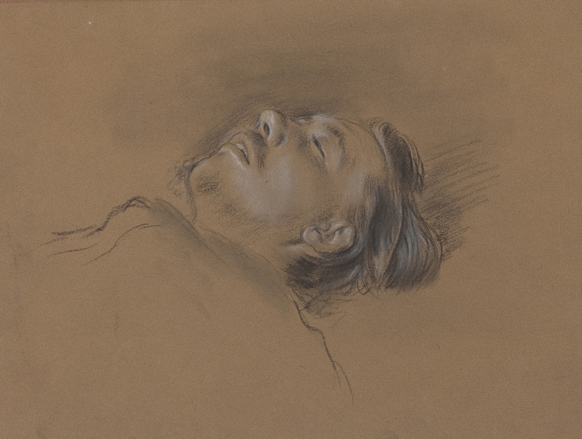 Head of the Fallen Jockey study for Scene from the Steeplechase  The Fallen Jock