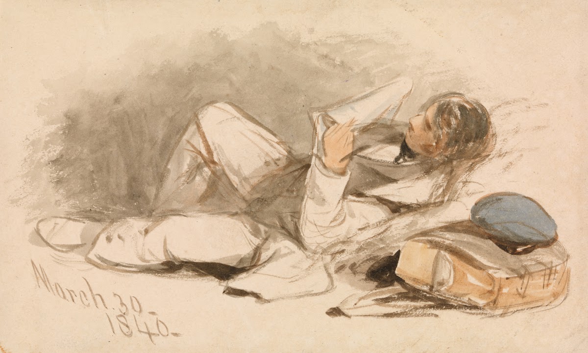 A man resting 1840