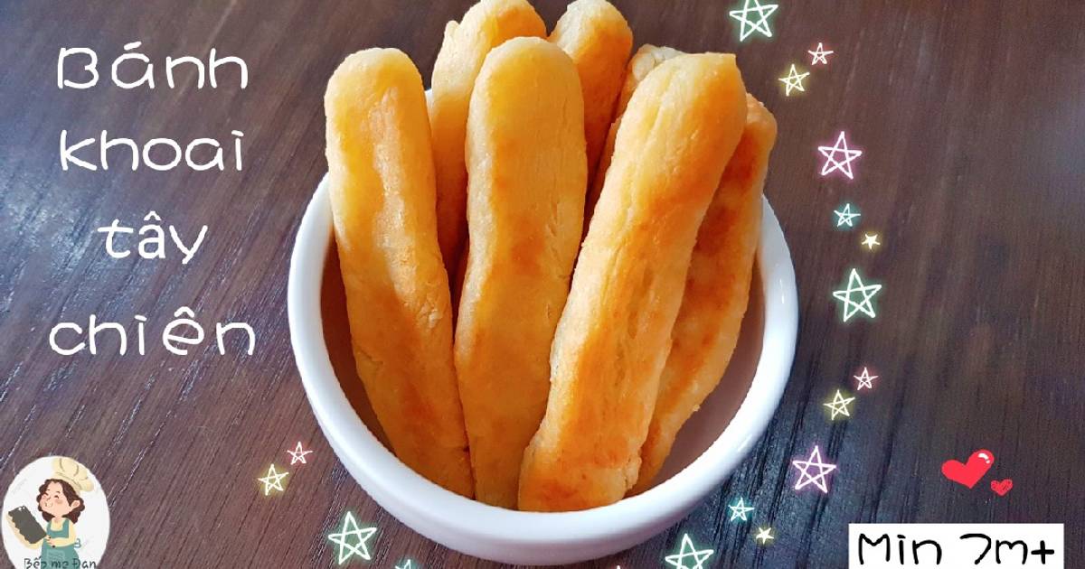 Bánh khoai tây chiên bơ cho bé ăn dặm