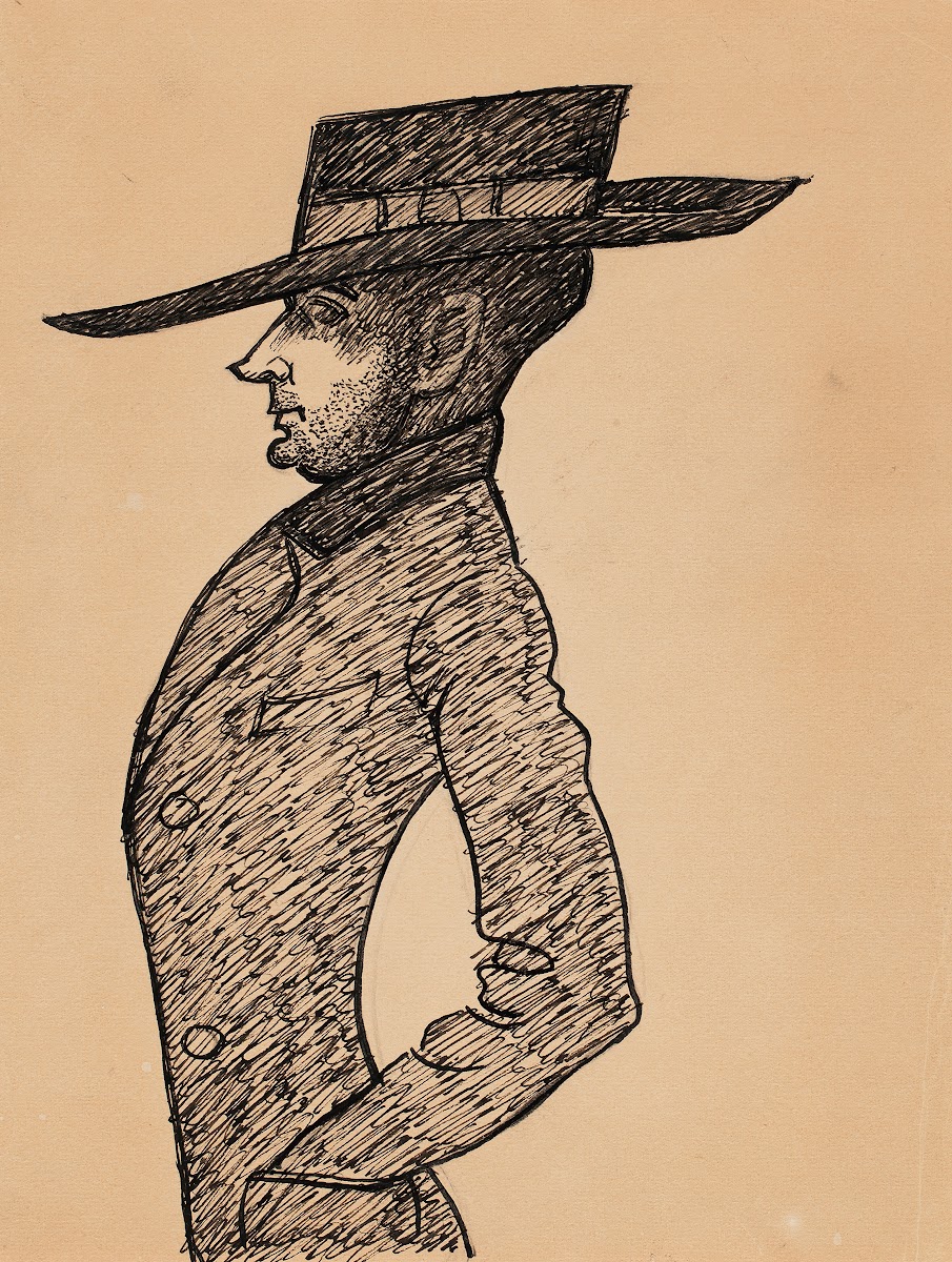 Artist Marcus Collin caricature 1933