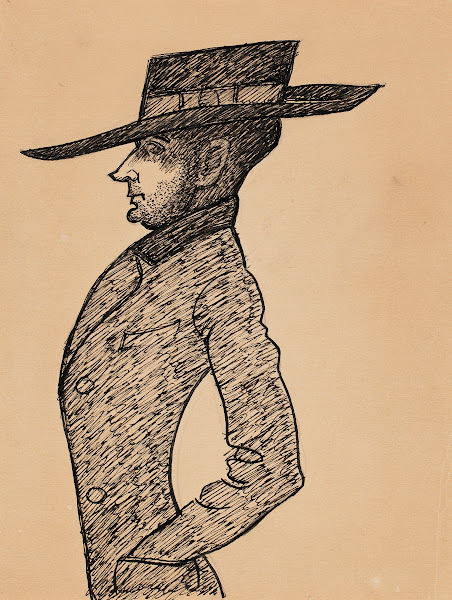 Artist Marcus Collin caricature 1933