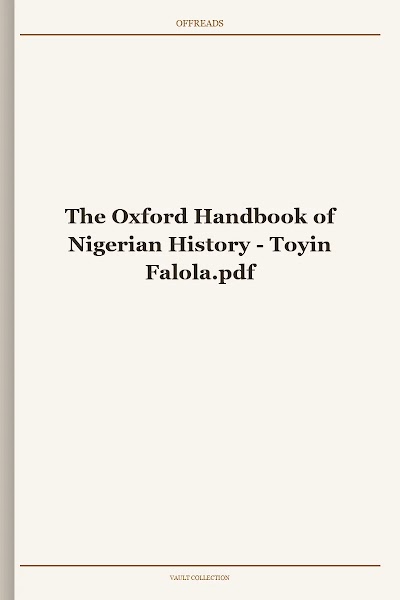 The Oxford Handbook of Nigerian History