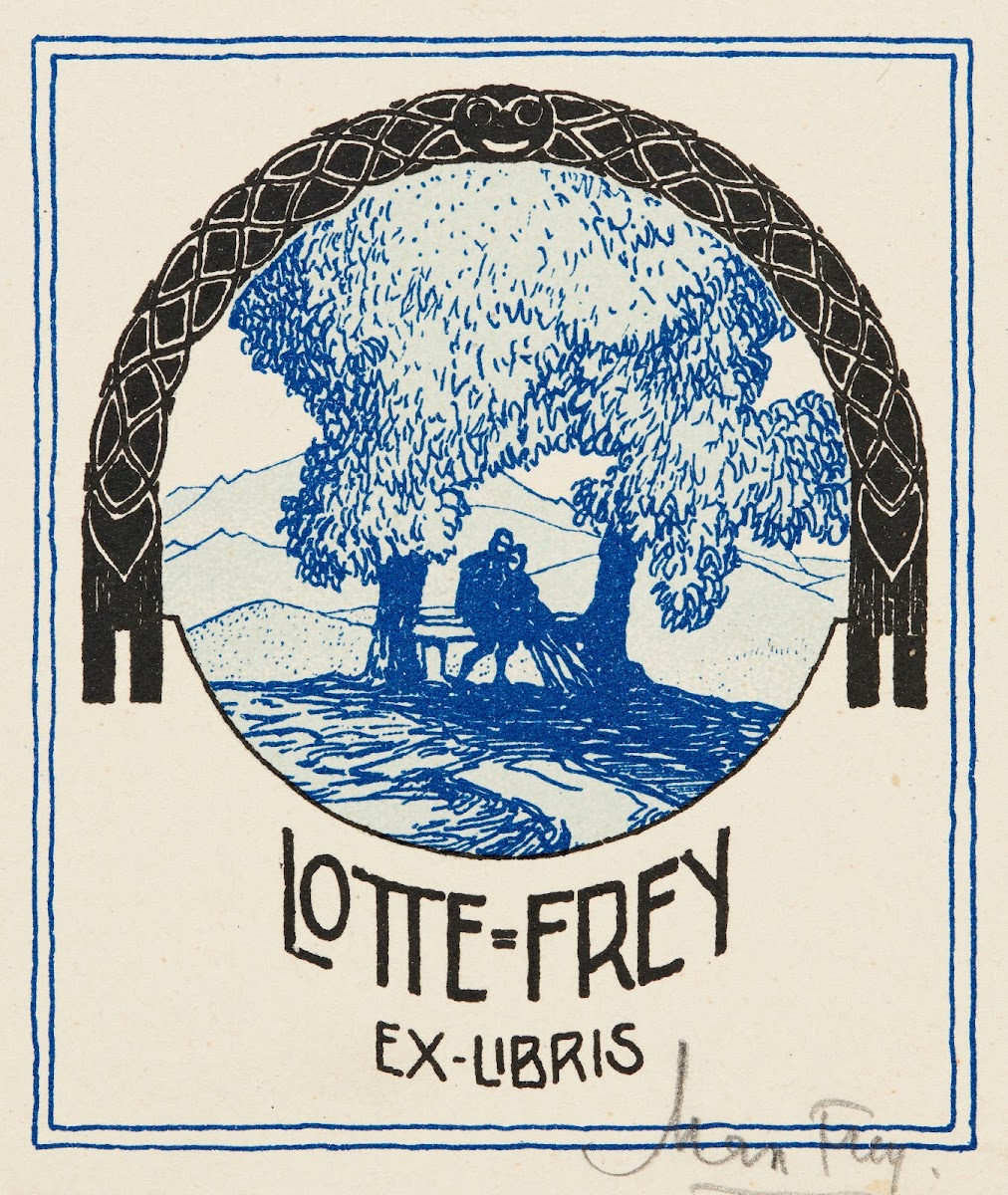 Bookplate of Walter Berblinger 1904