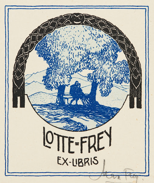 Bookplate of Walter Berblinger 1904