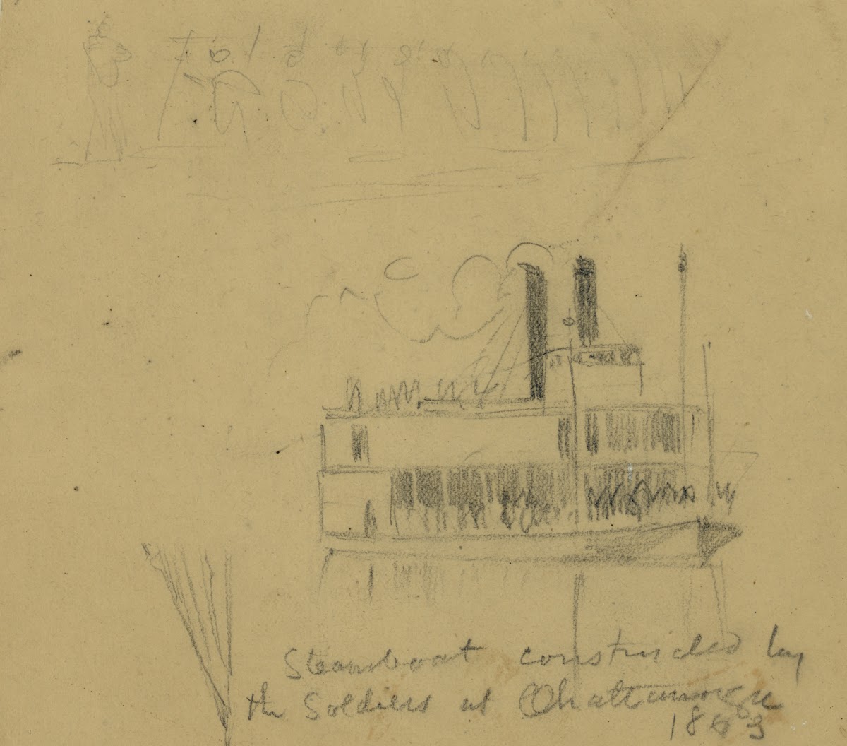 Steamboat constructed by the Soldiers at Chattanooga 1863 1863